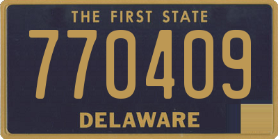 DE license plate 770409