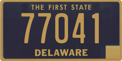 DE license plate 77041