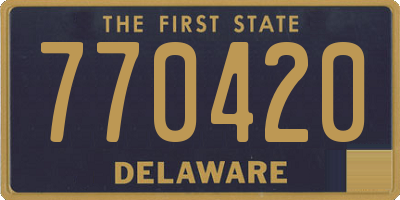DE license plate 770420