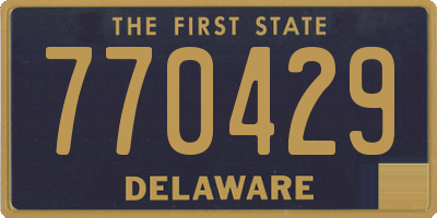 DE license plate 770429