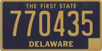 DE license plate 770435