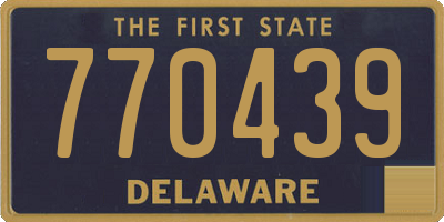 DE license plate 770439