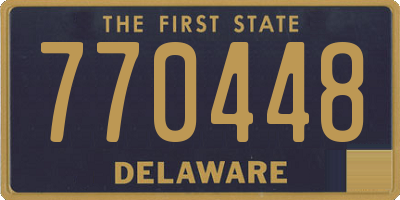 DE license plate 770448