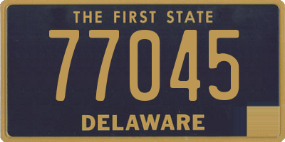 DE license plate 77045