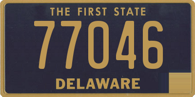DE license plate 77046