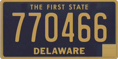 DE license plate 770466
