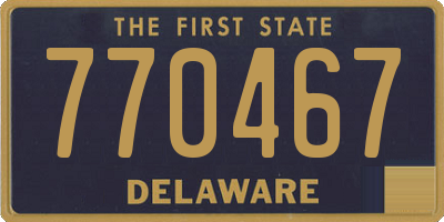 DE license plate 770467