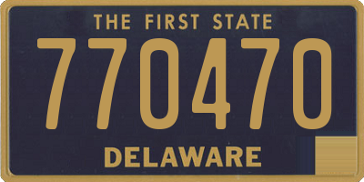 DE license plate 770470