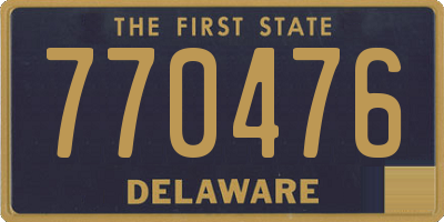 DE license plate 770476