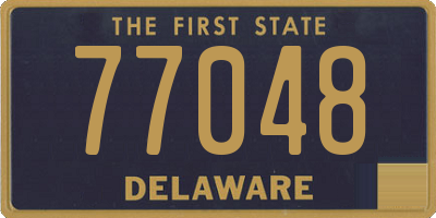 DE license plate 77048