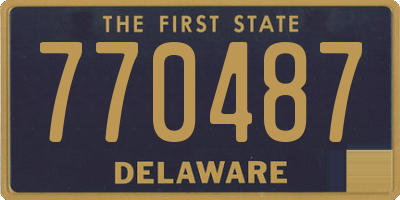 DE license plate 770487