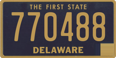 DE license plate 770488