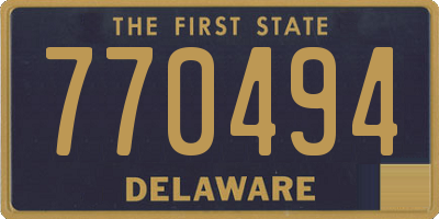 DE license plate 770494