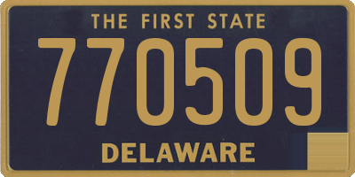 DE license plate 770509