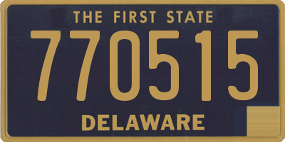 DE license plate 770515