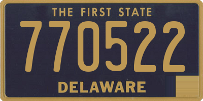 DE license plate 770522