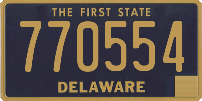 DE license plate 770554