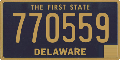 DE license plate 770559