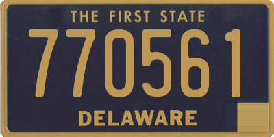 DE license plate 770561