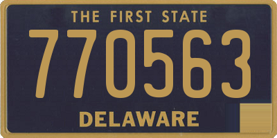 DE license plate 770563