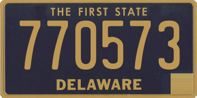DE license plate 770573