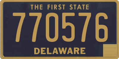 DE license plate 770576