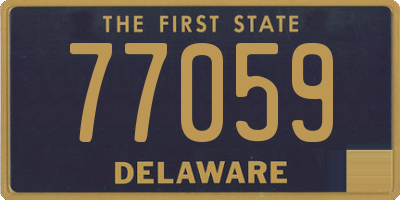 DE license plate 77059