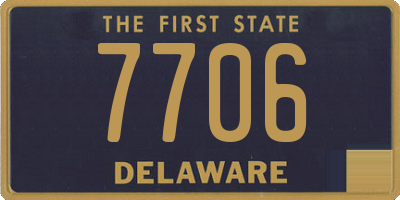 DE license plate 7706