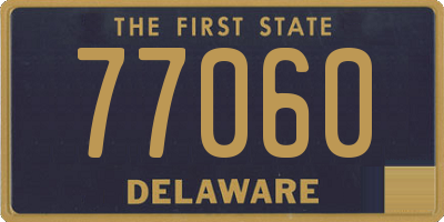DE license plate 77060