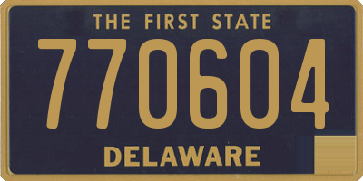 DE license plate 770604