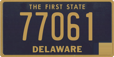DE license plate 77061