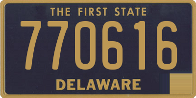 DE license plate 770616