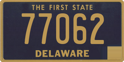 DE license plate 77062