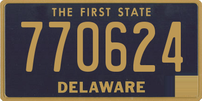 DE license plate 770624