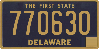 DE license plate 770630