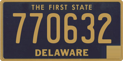 DE license plate 770632