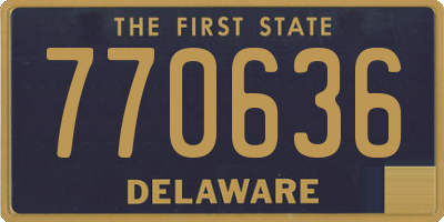 DE license plate 770636