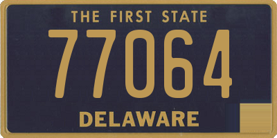 DE license plate 77064