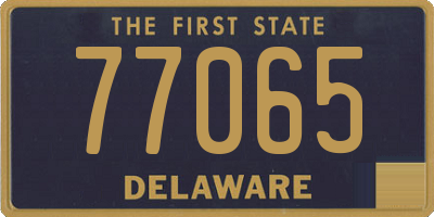 DE license plate 77065