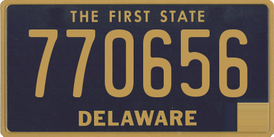DE license plate 770656