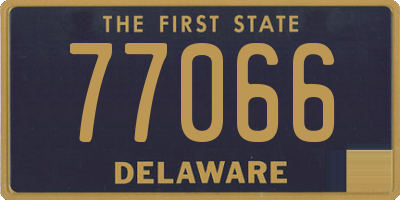 DE license plate 77066