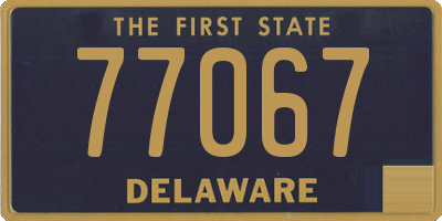 DE license plate 77067