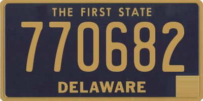 DE license plate 770682