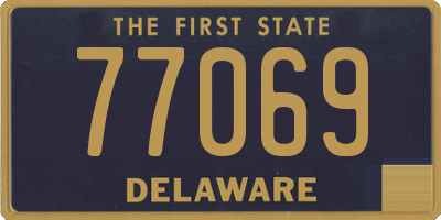 DE license plate 77069