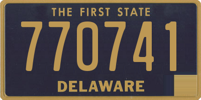 DE license plate 770741