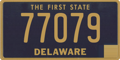 DE license plate 77079