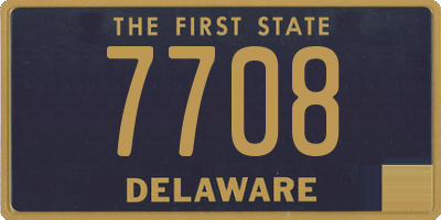 DE license plate 7708
