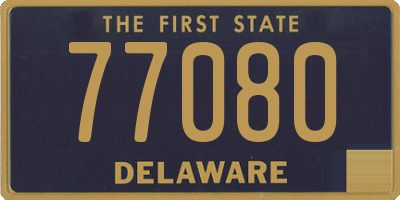 DE license plate 77080