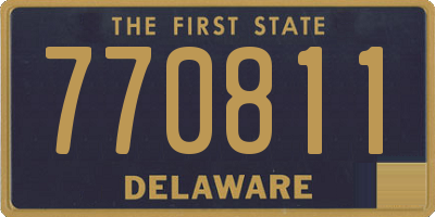 DE license plate 770811