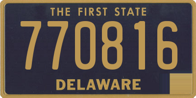 DE license plate 770816